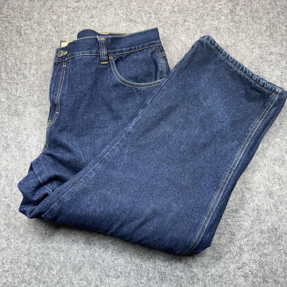 RedHead Fleece Lined Jeans‎ Mens 42x30 Blue Jeans Straight Heavyweight Denim